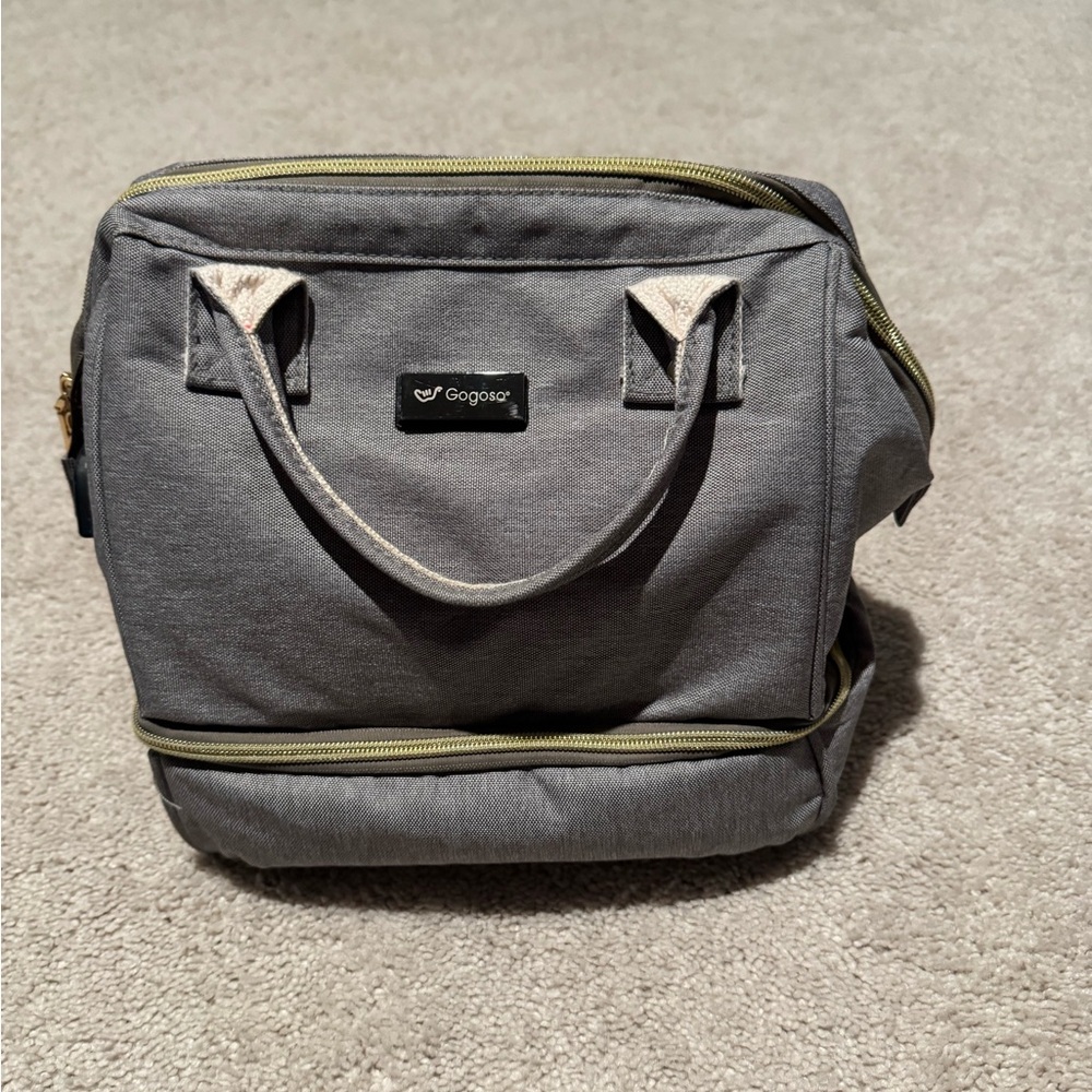 GOGOSO gray pump bag
